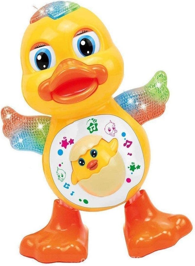PULSBERY Baby Musical Toy Dancing Walking Yellow Duck Baby Toy with Music and LED Lights, Infant Light Up Toys, Activity Center for Toddlers - Image 1